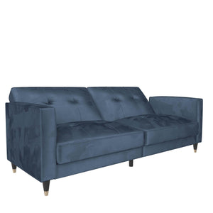 DHP Penelope Tufted Futon Sofa Bed - Blue