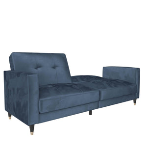 DHP Penelope Tufted Futon Sofa Bed - Blue