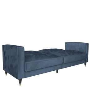 DHP Penelope Tufted Futon Sofa Bed - Blue
