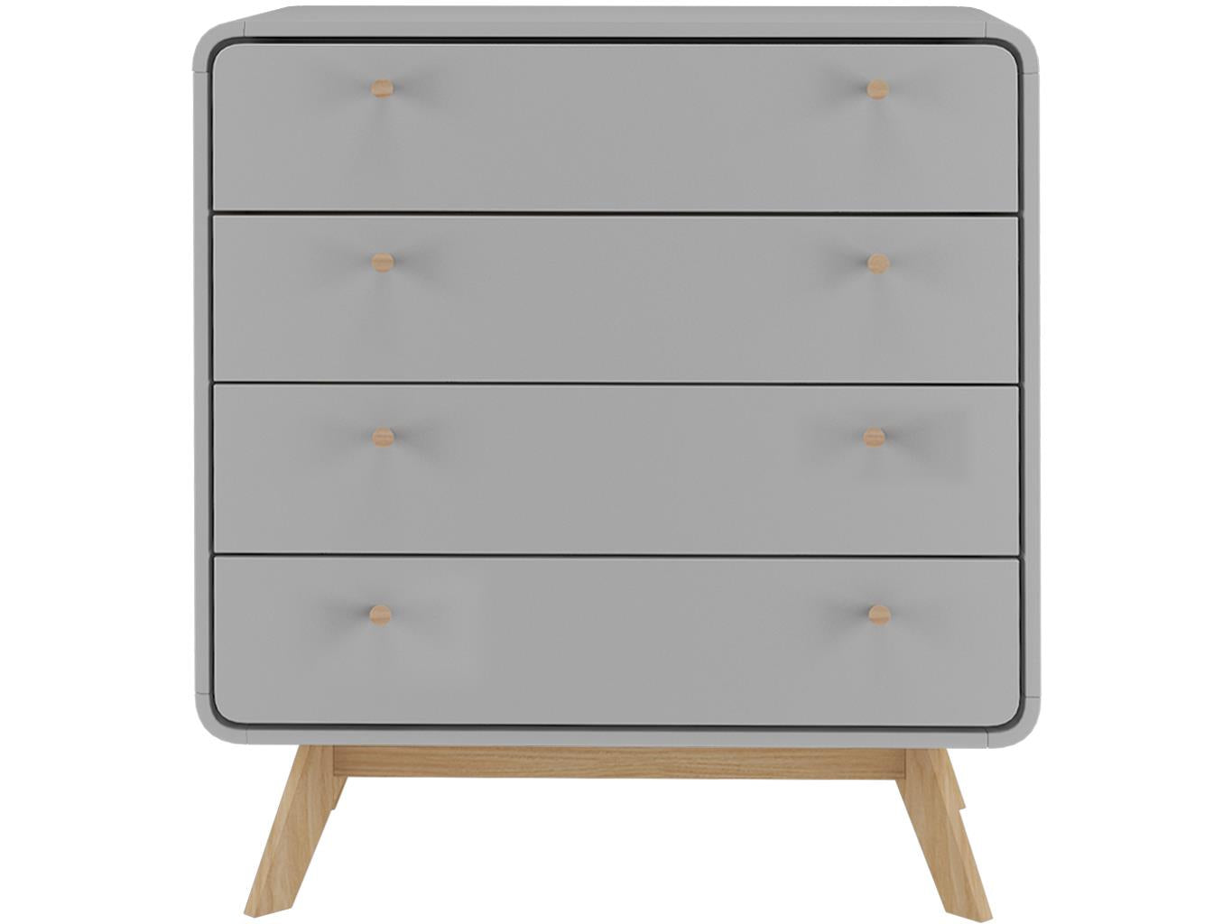 Ren Home Leva 4 Drawer Dresser - Gray
