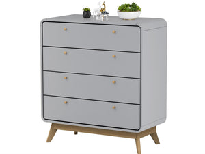Ren Home Leva 4 Drawer Dresser - Gray
