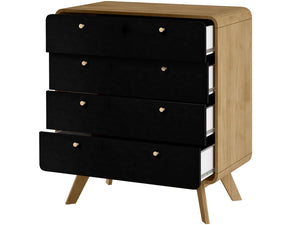 Ren Home Leva 4 Drawer Dresser - Light Oak