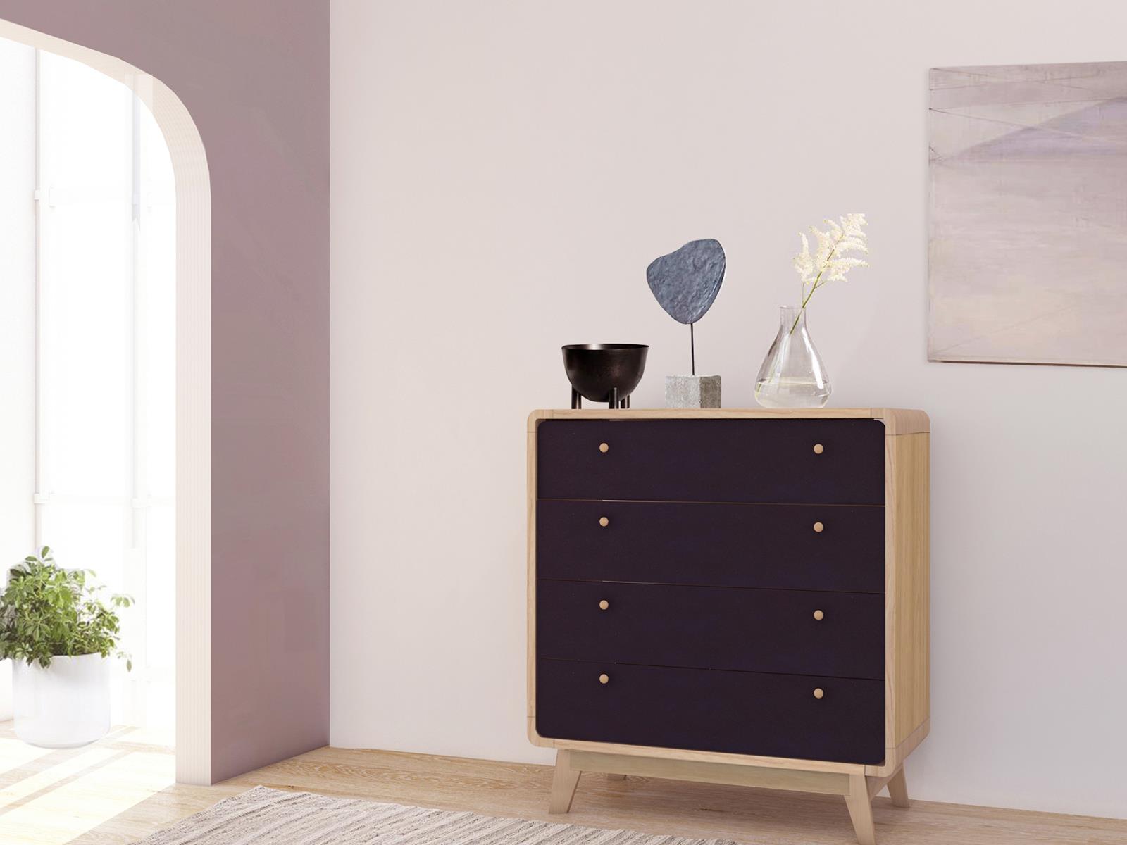 Ren Home Leva 4 Drawer Dresser - Light Oak
