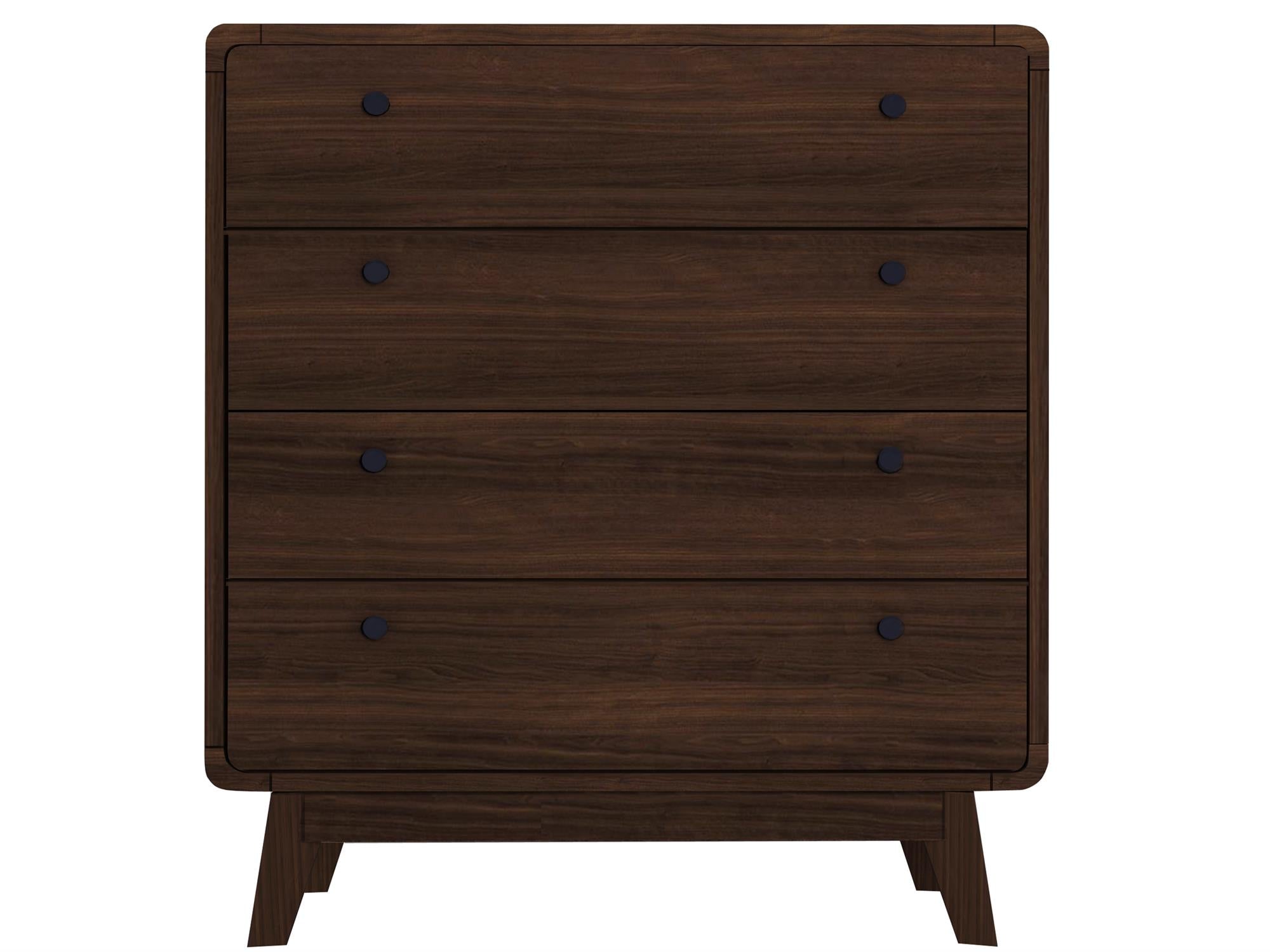 Ren Home Leva 4 Drawer Dresser - Walnut