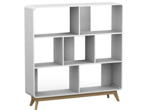 Ren Home Leva Double Bookcase - White