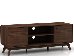 Ren Home Leva Media Console TV Stand - Walnut