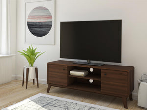 Ren Home Leva Media Console TV Stand - Walnut