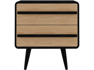 Ren Home Tilaa 2 Door Nightstand - Black