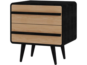 Ren Home Tilaa 2 Door Nightstand - Black