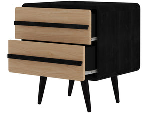 Ren Home Tilaa 2 Door Nightstand - Black