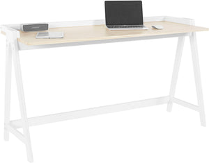 Ren Home Enkel Desk - Light Oak and White