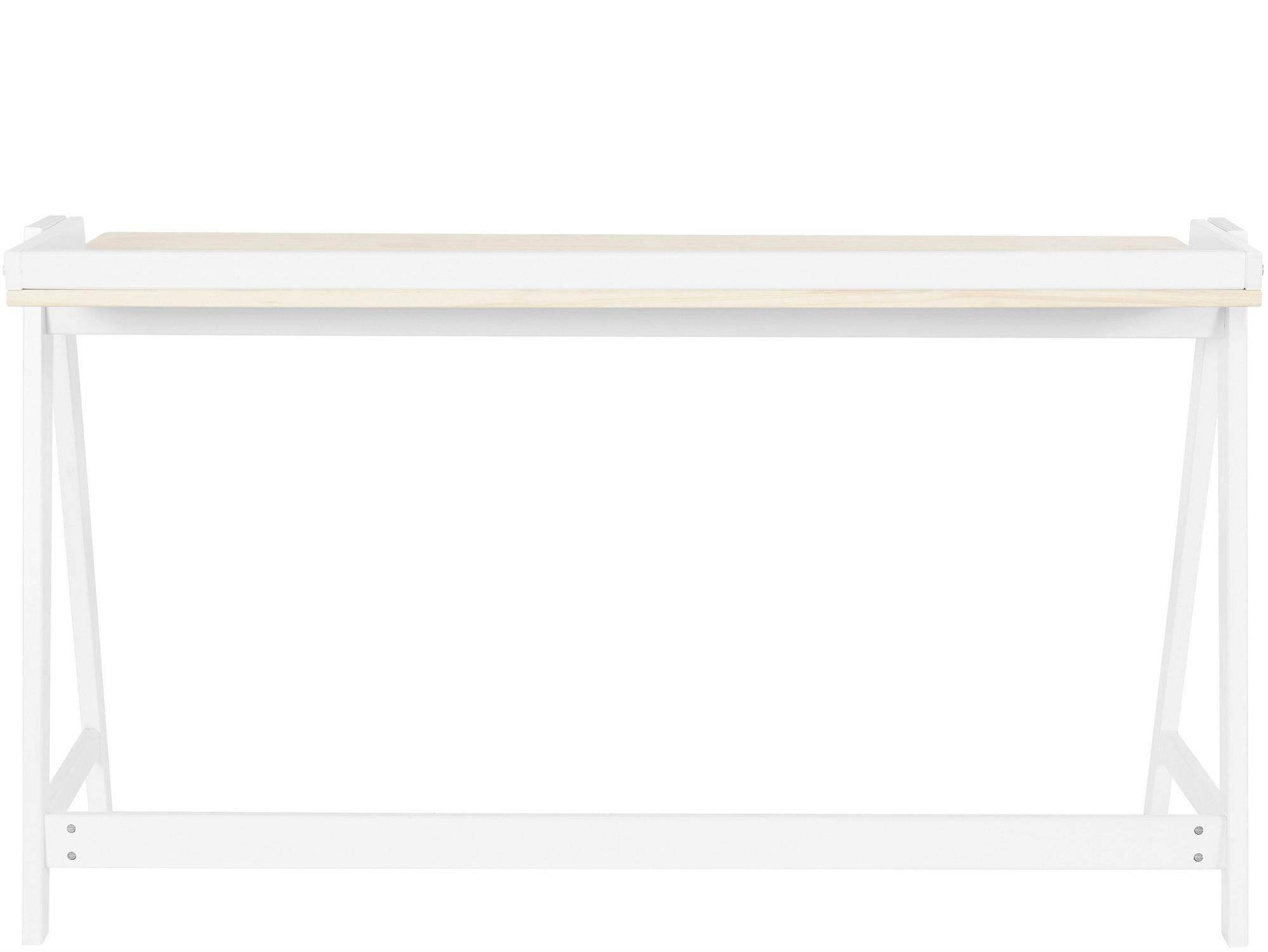 Ren Home Enkel Desk - Light Oak and White