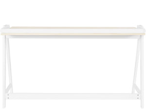 Ren Home Enkel Desk - Light Oak and White