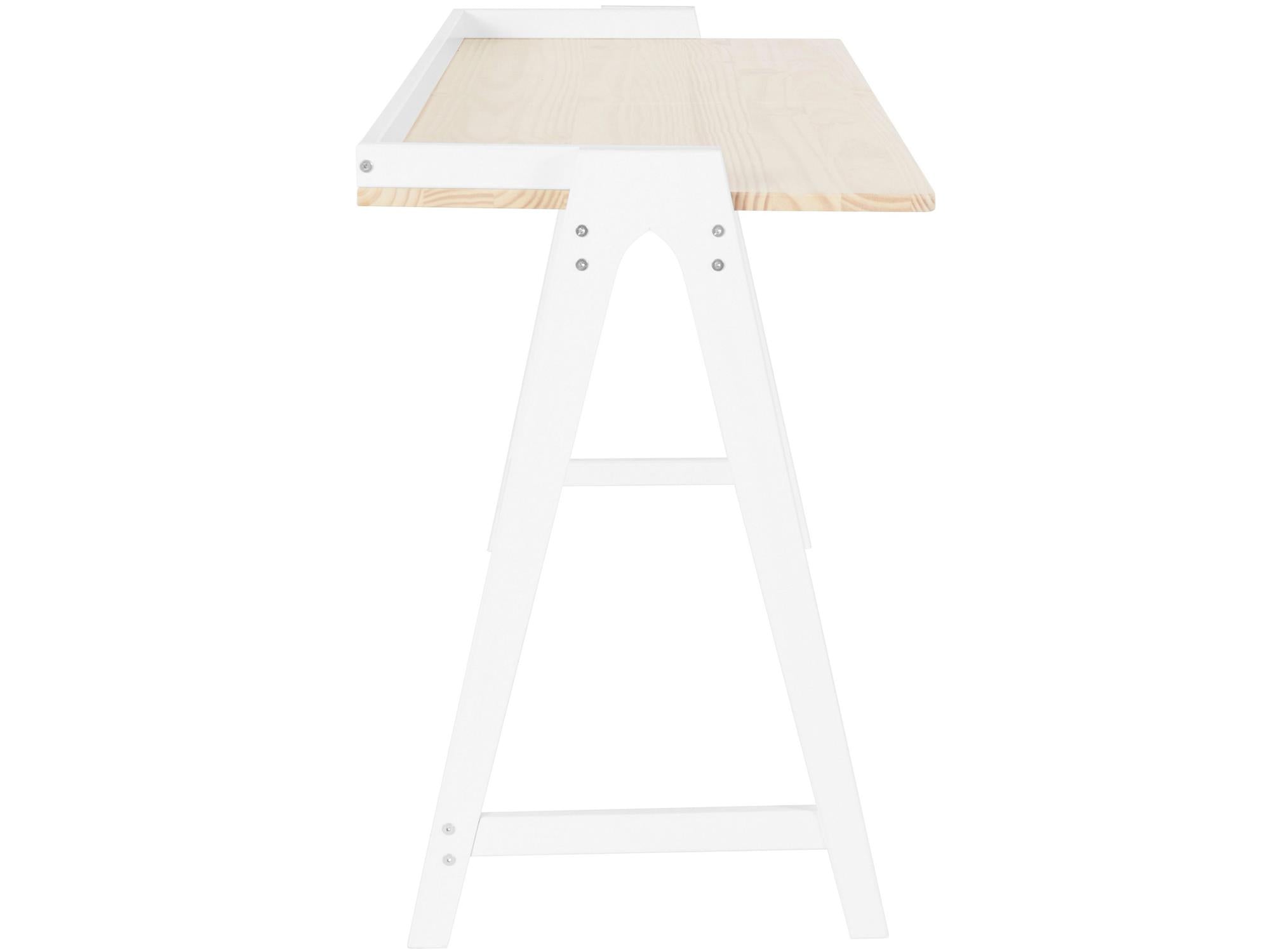 Ren Home Enkel Desk - Light Oak and White