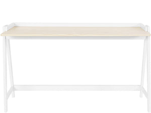 Ren Home Enkel Desk - Light Oak and White