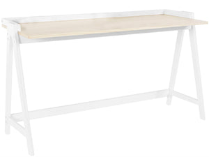 Ren Home Enkel Desk - Light Oak and White
