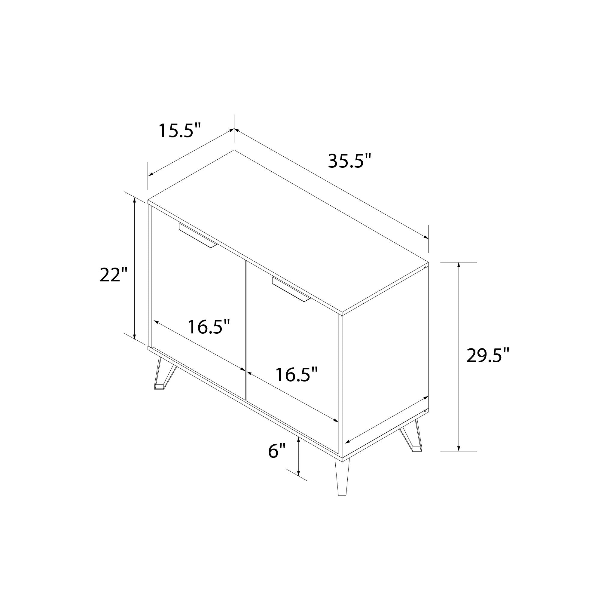 Ren Home Bo Sideboard/Console Table - Espresso