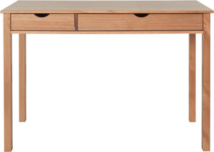 Ren Home Liv Desk with Double Drawers - Oak