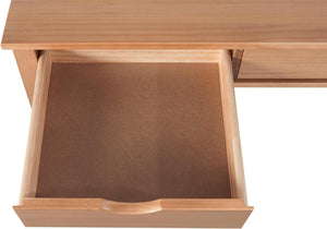 Ren Home Liv Desk with Double Drawers - Oak