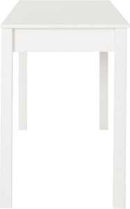 Ren Home Liv Desk with Double Drawers - White