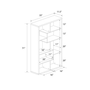 Ren Home Leva Tall Bookcase - Black