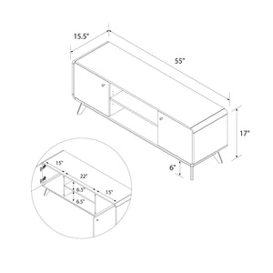 Ren Home Leva Media Console TV Stand - Walnut