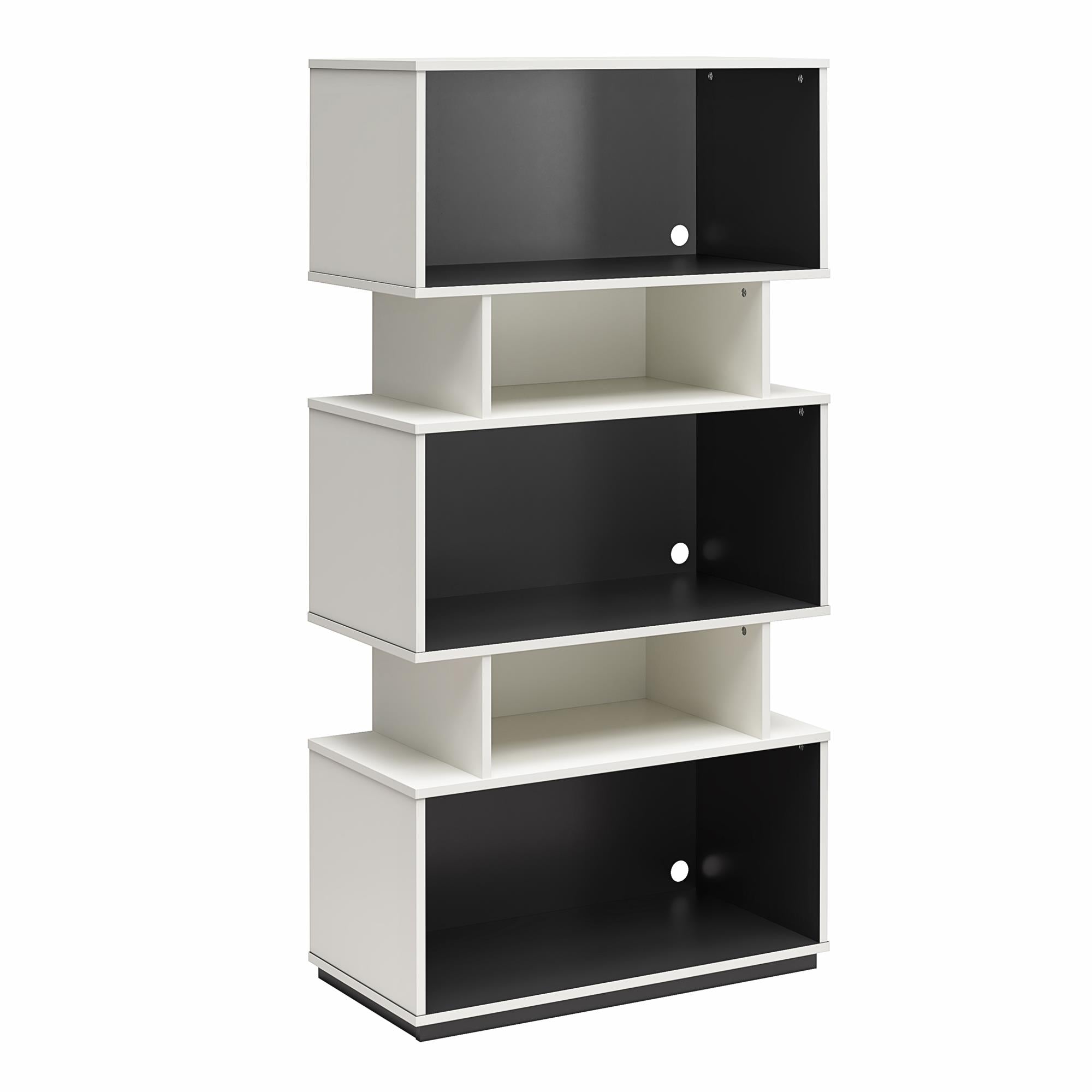Novogratz Shadow Gaming Storage Unit Bookcase - White