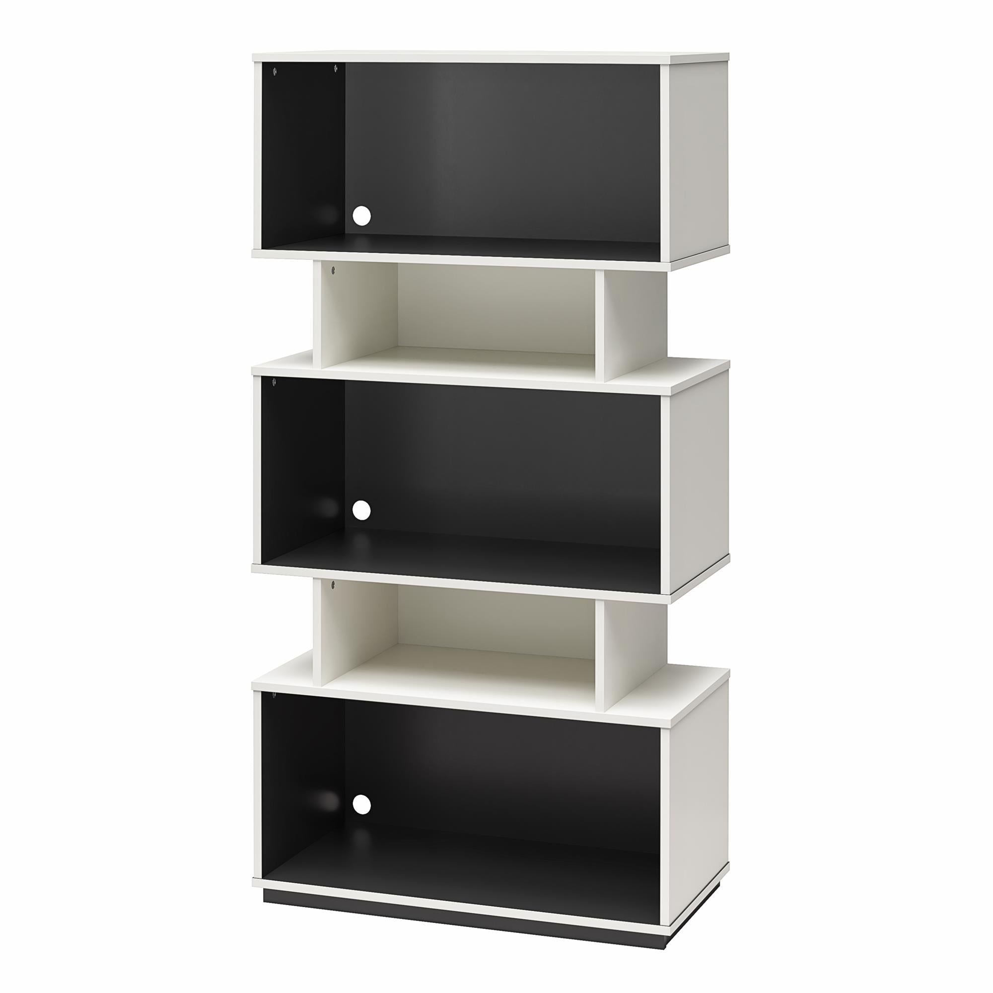 Novogratz Shadow Gaming Storage Unit Bookcase - White