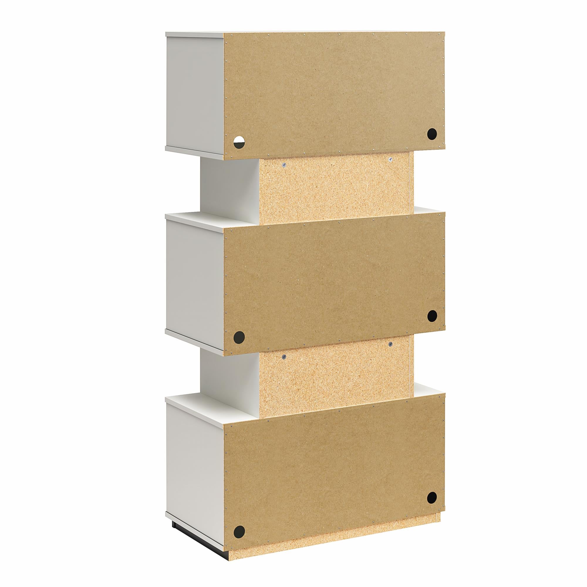 Novogratz Shadow Gaming Storage Unit Bookcase - White