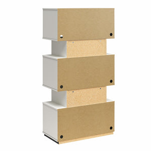 Novogratz Shadow Gaming Storage Unit Bookcase - White