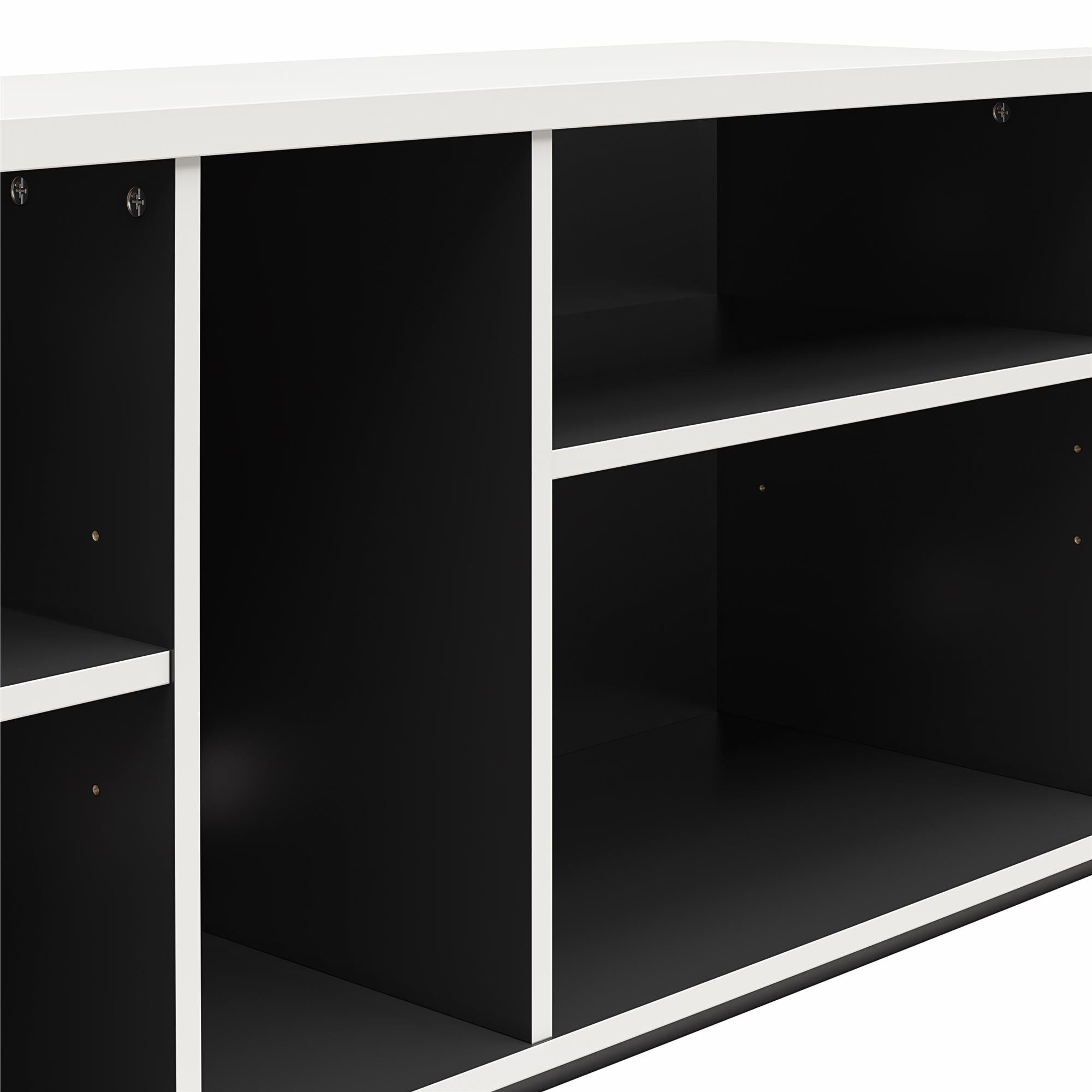 Novogratz Shadow Gaming TV Stand for TVs up to 69" - White