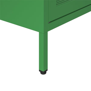 Novogratz Channing 2 Door Accent Cabinet-Mesh Metal Locker - Kelly Green