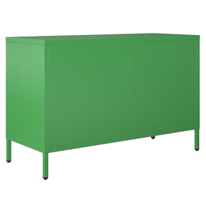 Novogratz Channing 2 Door Accent Cabinet-Mesh Metal Locker - Kelly Green