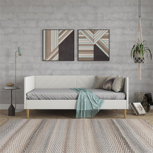 DHP Alicent Upholstered Daybed - Light Gray - Twin
