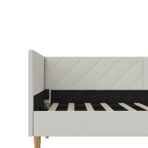 DHP Alicent Upholstered Daybed - Light Gray - Twin