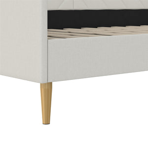 DHP Alicent Upholstered Daybed - Light Gray - Twin
