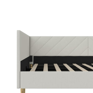 DHP Alicent Upholstered Daybed - Light Gray - Full