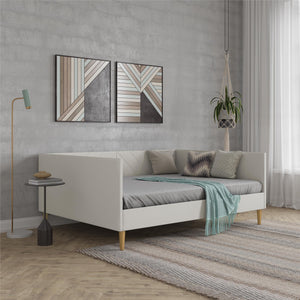 DHP Alicent Upholstered Daybed - Light Gray - Full