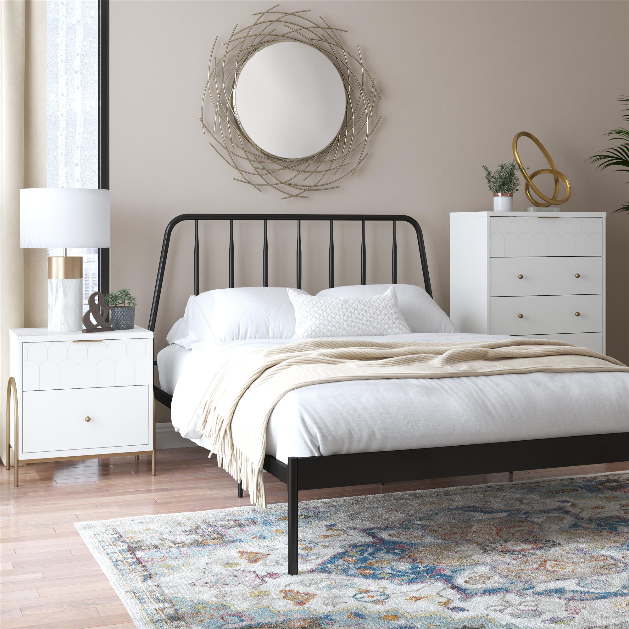 CosmoLiving Anastasia Nightstand - White
