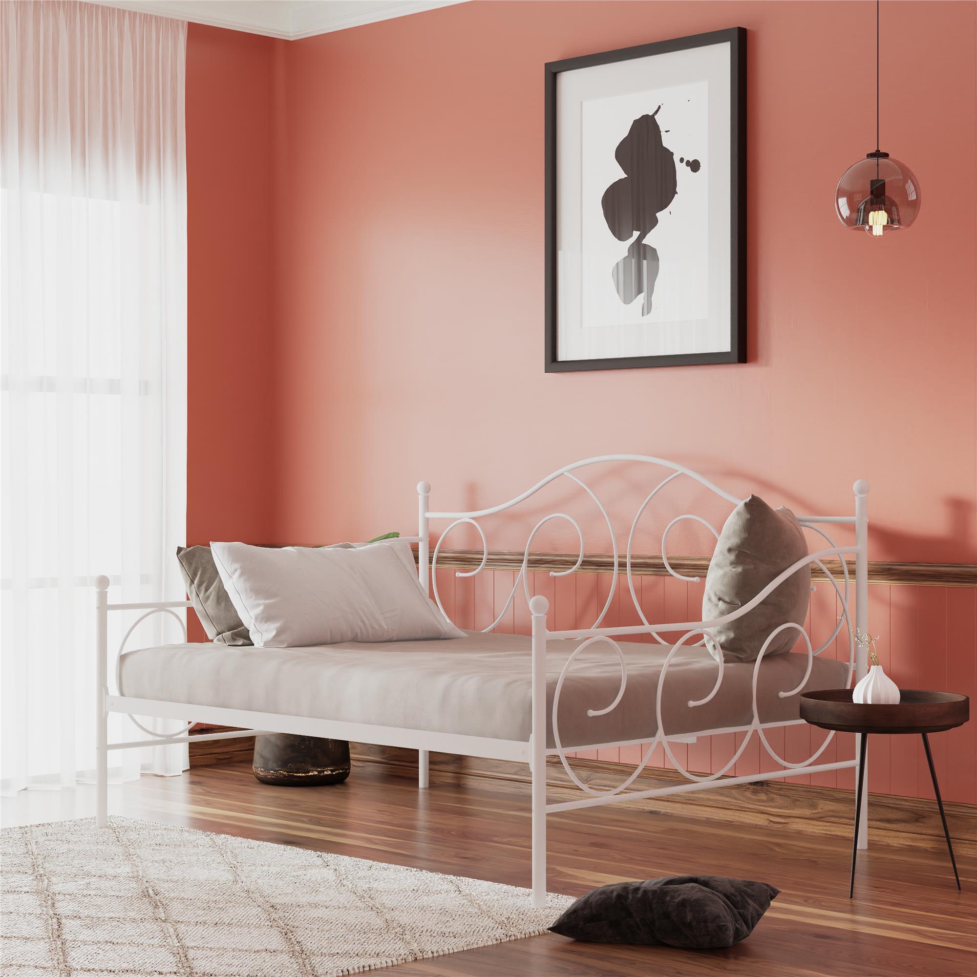 DHP Victoria Metal Daybed - White - Full