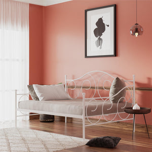 DHP Victoria Metal Daybed - White - Full
