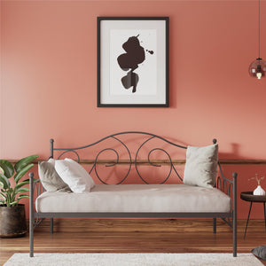 DHP Victoria Metal Daybed - Pewter - Full