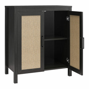 Ameriwood Home Wimberly 2 Door Accent Cabinet - Black Oak