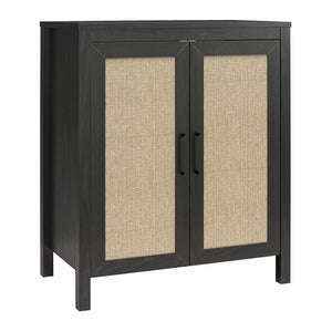 Ameriwood Home Wimberly 2 Door Accent Cabinet - Black Oak