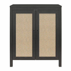 Ameriwood Home Wimberly 2 Door Accent Cabinet - Black Oak