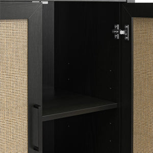 Ameriwood Home Wimberly 2 Door Accent Cabinet - Black Oak