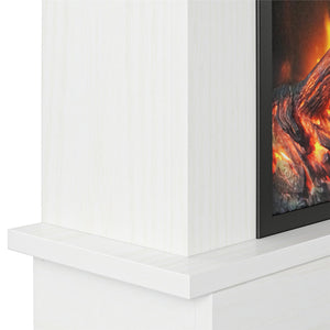 Ameriwood Home Ellsworth Electric Fireplace with Mantel - White
