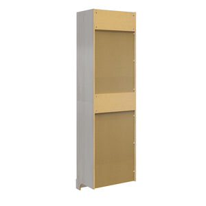 Systembuild Evolution Elba Open Shelf and Hanging Clothing Rod Modular Closet Unit - Ivory Oak