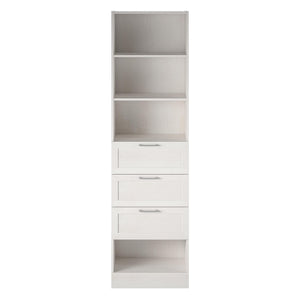 Systembuild Evolution Elba 3 Drawer Modular Closet Unit - Ivory Oak