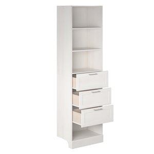 Systembuild Evolution Elba 3 Drawer Modular Closet Unit - Ivory Oak